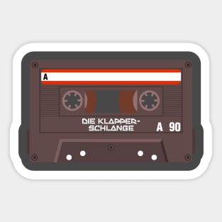 Die-Klapperschlange casette Sticker